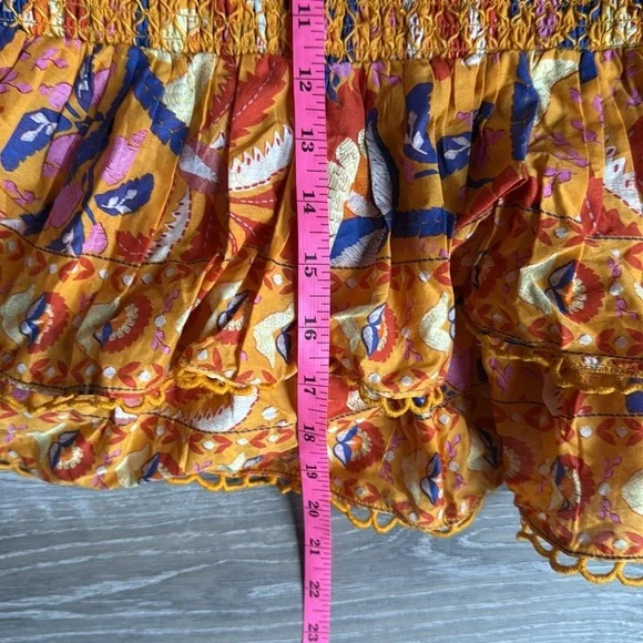 NEW Farm Rio Palms Party Smocked Mini Skirt Medium